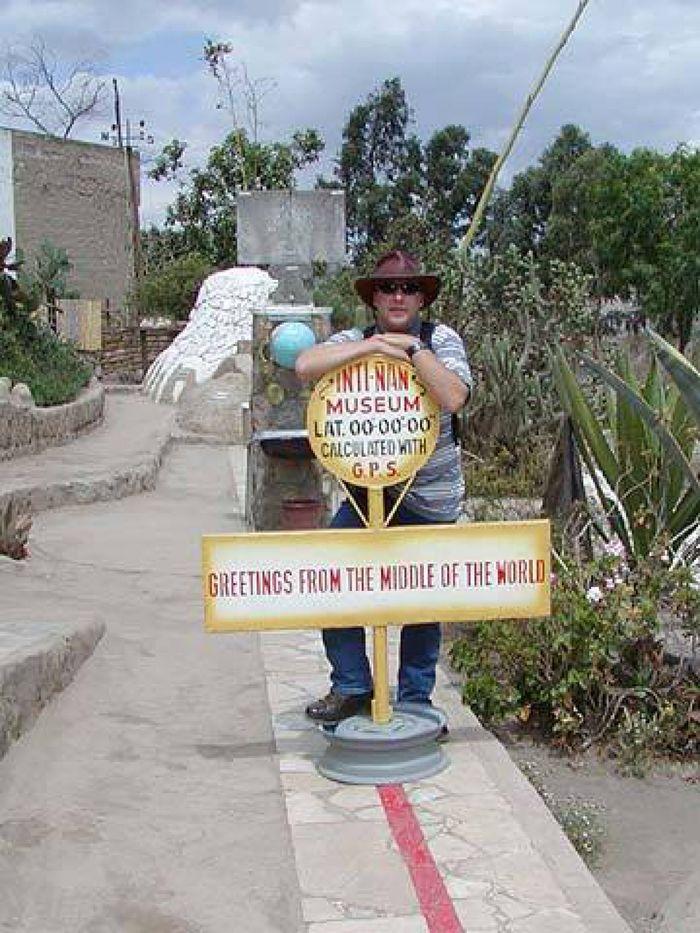 Ralf auf der Äquatorlinie