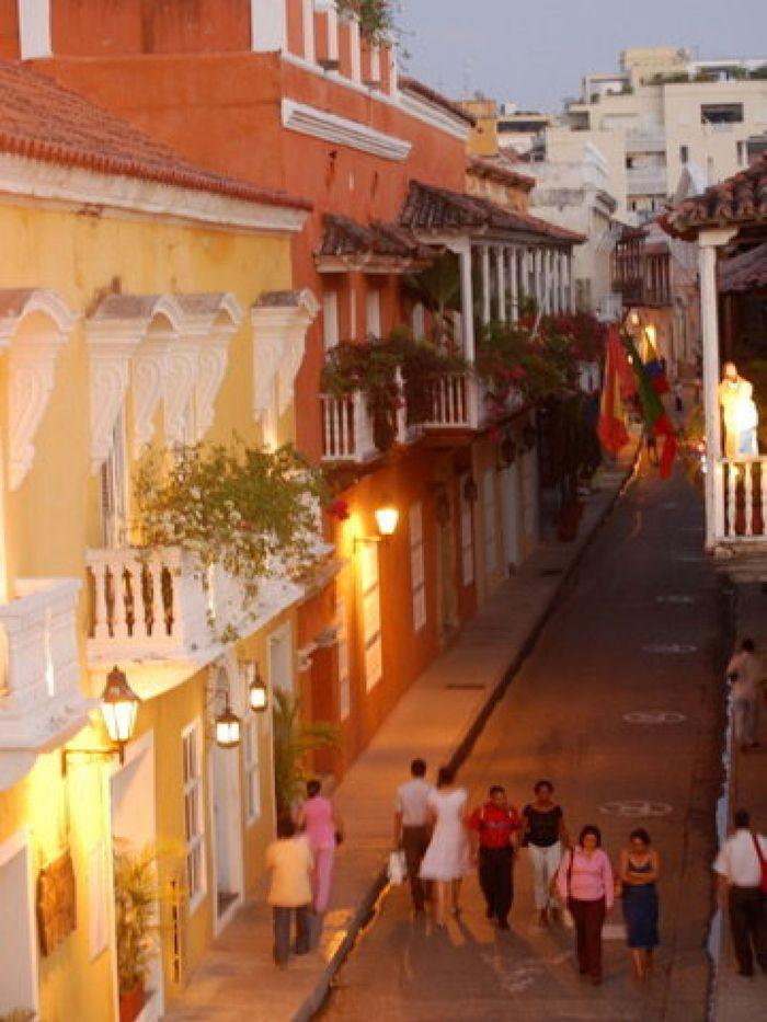 Eine Gasse in Cartagena