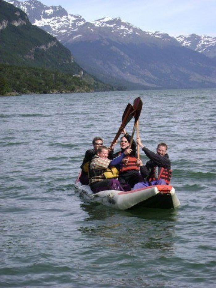Paddel Team im Lago Roca