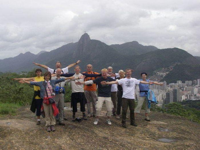 Die Gruppe vor dem Corcovado