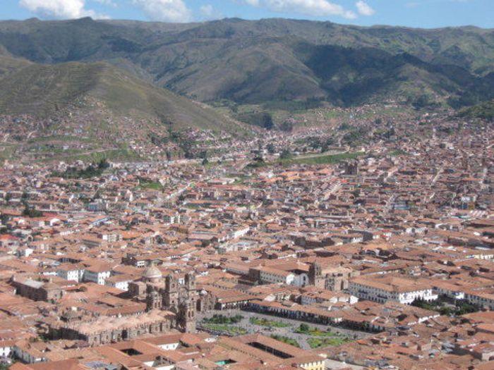 Blick auf die Stadt Cuzco