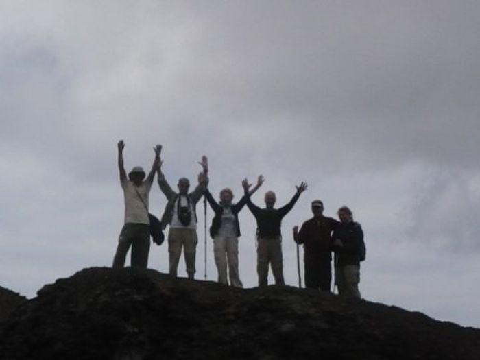 Gruppenfoto auf dem Vulkan Chico