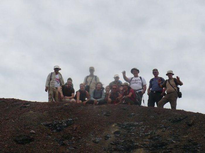 Gruppenfoto am Vulkan Chico