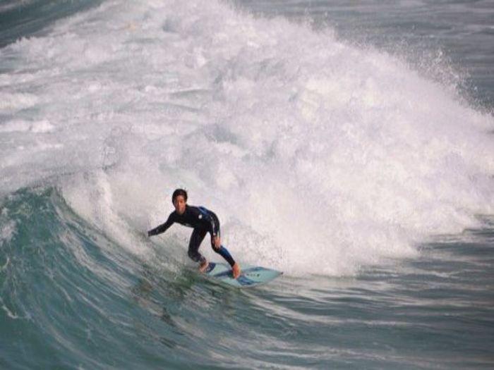 Surfer am Strand von Ipanema