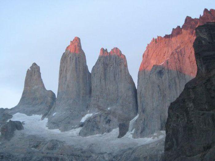 Die Torres del Paine im Morgenlicht