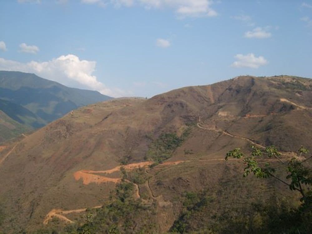 Strasse in den Yungas