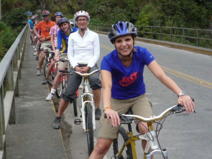 Fahrradtour von Banos nach Puyo. Dani und Rita als