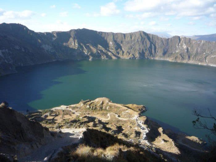 Weg zum Kratersee Quilotoa