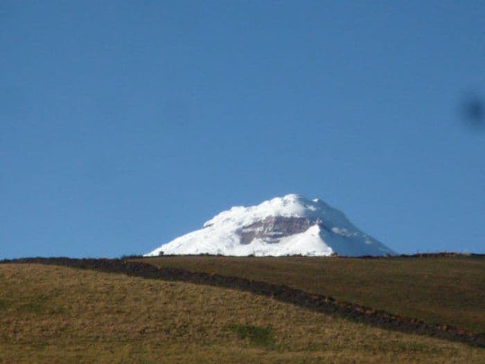 Blick vom Cotopaxi aus der Hacienda Porvenir