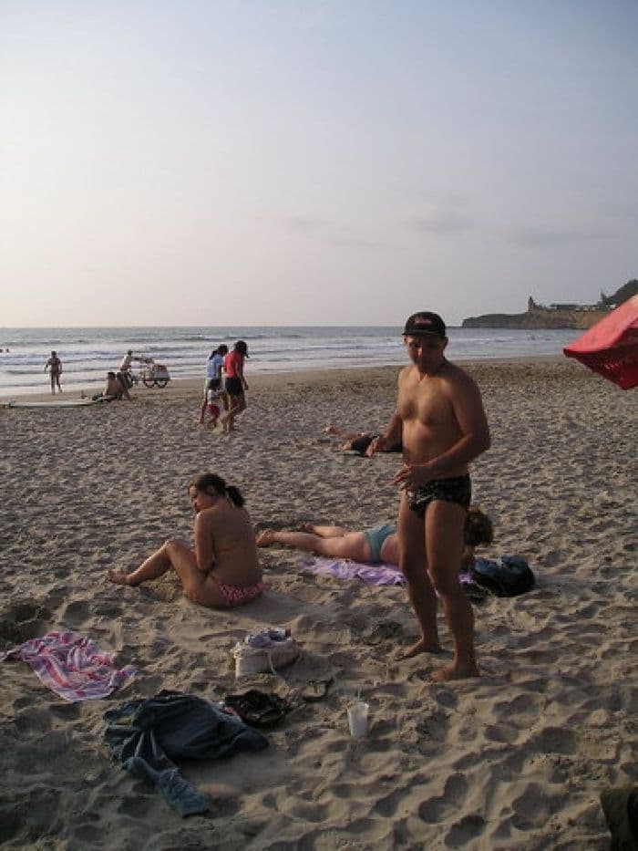 Die Truppe am Strand