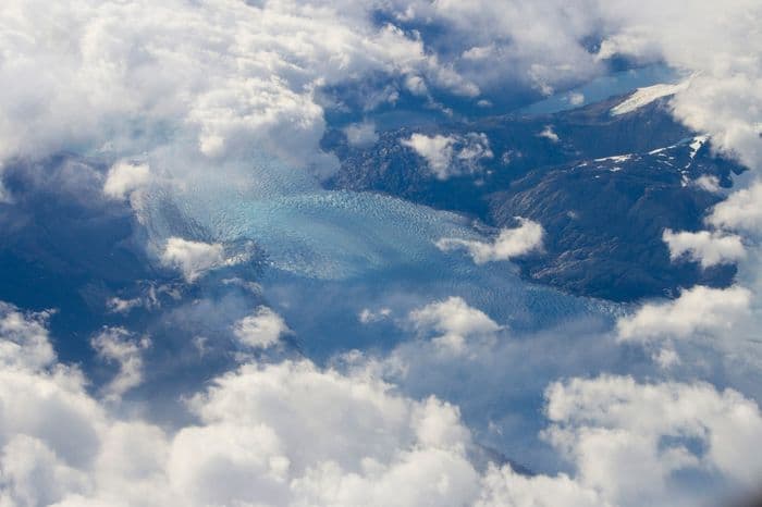 Auf dem Flug nach Punta Arenas