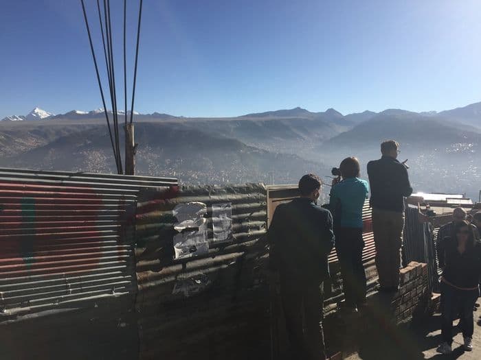 Der letzte Blick auf La Paz.