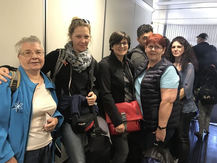 Die lustige Truppe unterwegs n