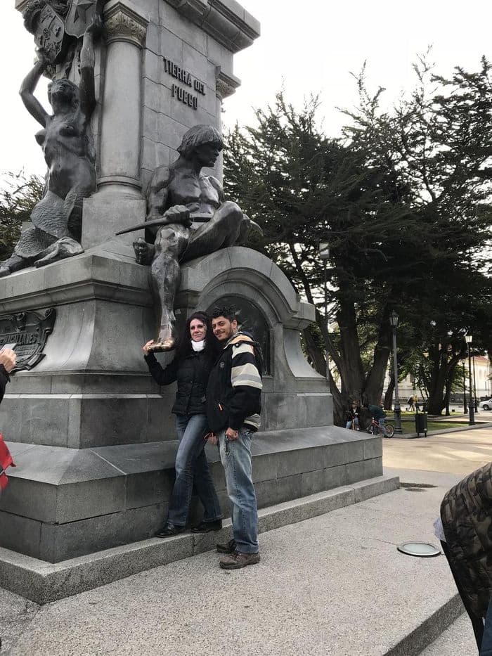 Rosita und Mario an der Plaza 