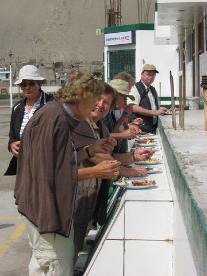 Mittagessen in Ocoña