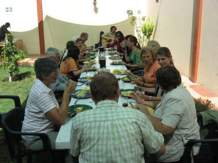 Mittagessen im Viventura-Buero