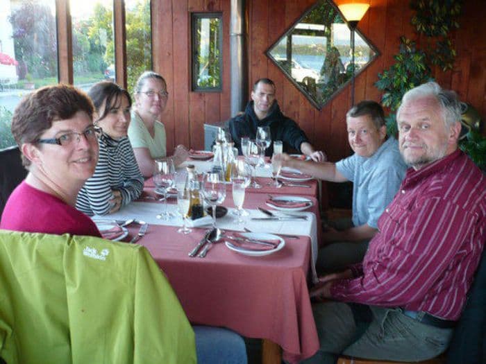 Cena en puerto Varas