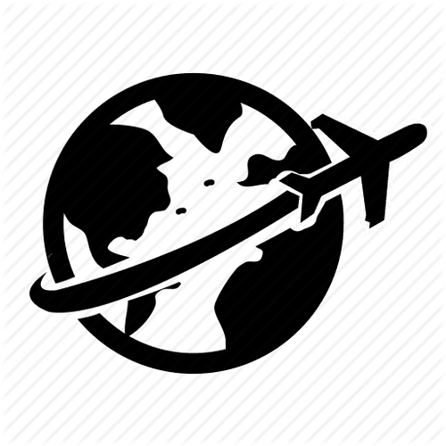 Round the world icon