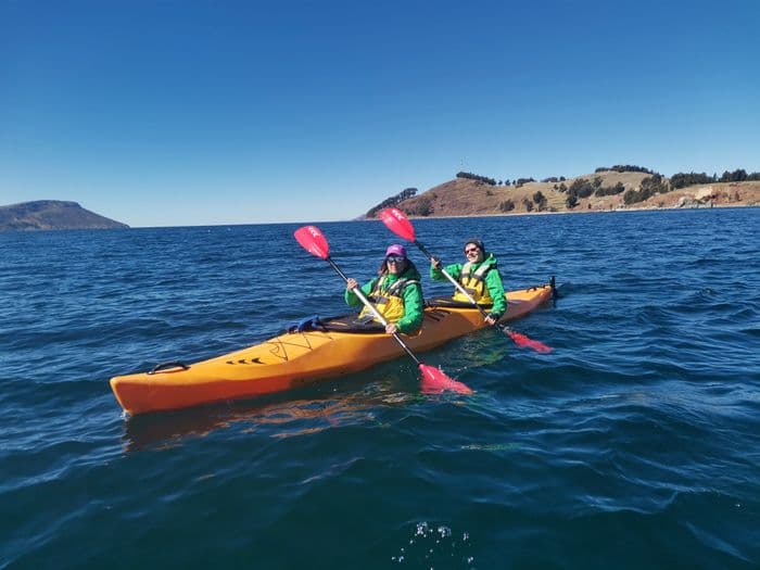 Kayak on Lake Titicaca