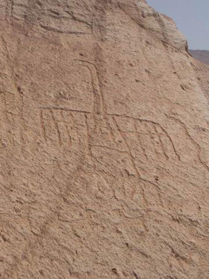  Petroglyph mit Kondormotiv