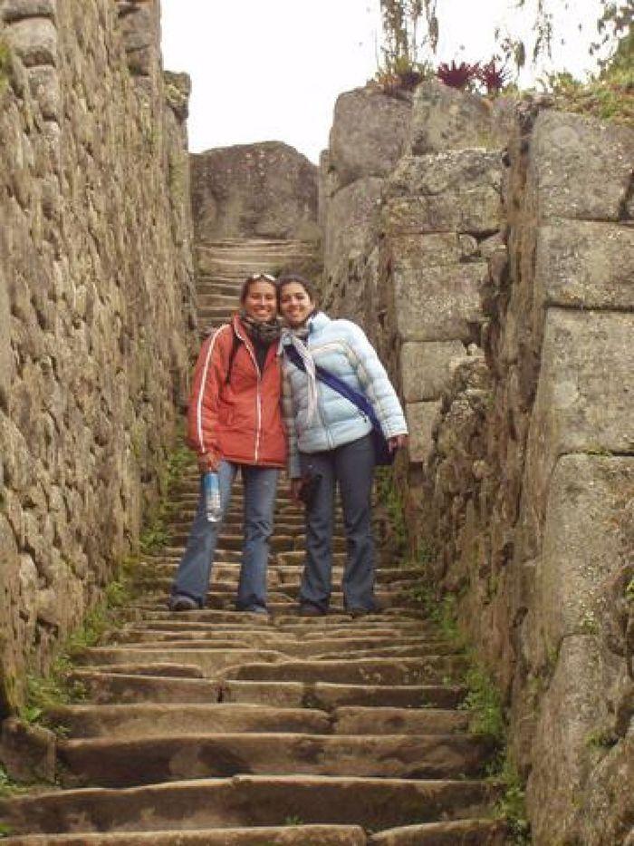 Tathi und Fio bei Machu Picchu