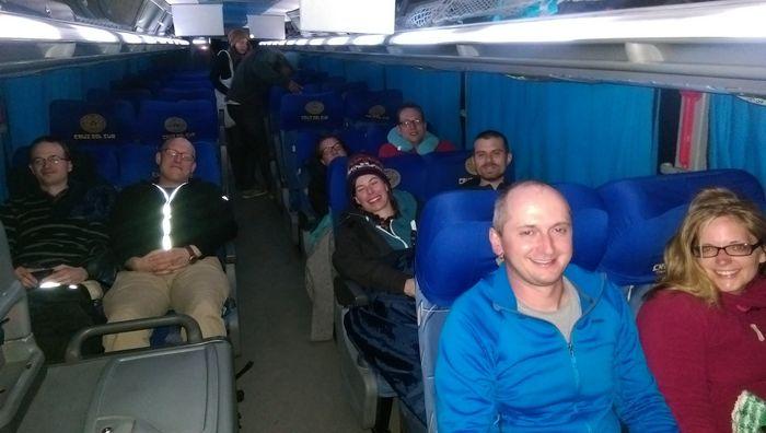 Im Bus auf dem Weg nach Cusco