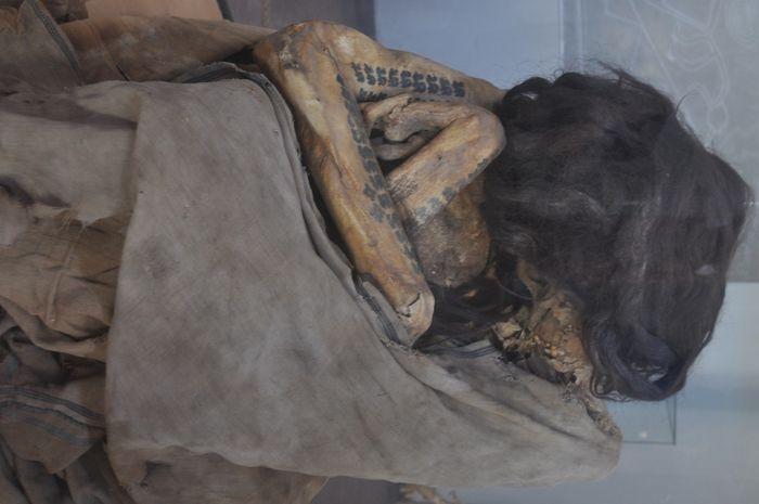 Die Mumie einer Nazca-Dame. Da