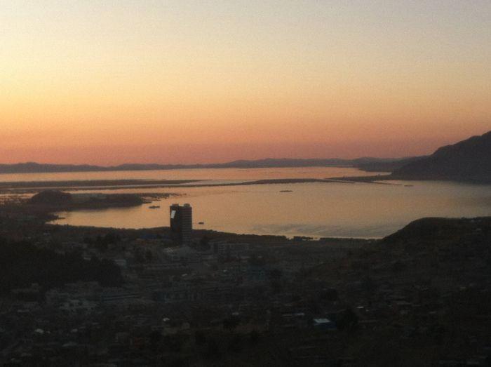 Sonnenaufgang in Puno am Titic