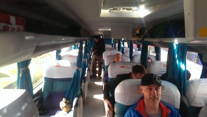 Der Bus ist in Peru oft bequem