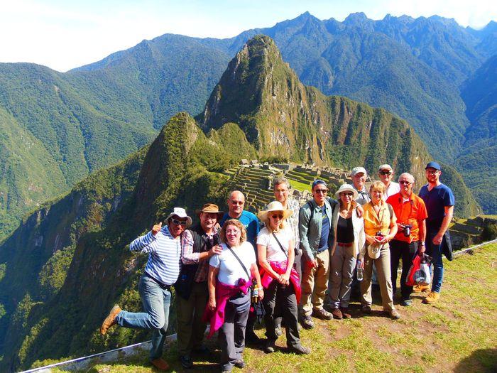 Ein Gruppenfoto beim Machu Pic