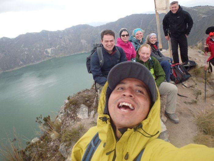 Selfie auf dem Gipfel des Vulk