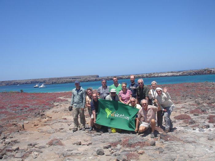 Das Gruppenbild auf der Insel 