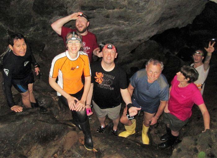 Ein Gruppenbild nach der Höhle