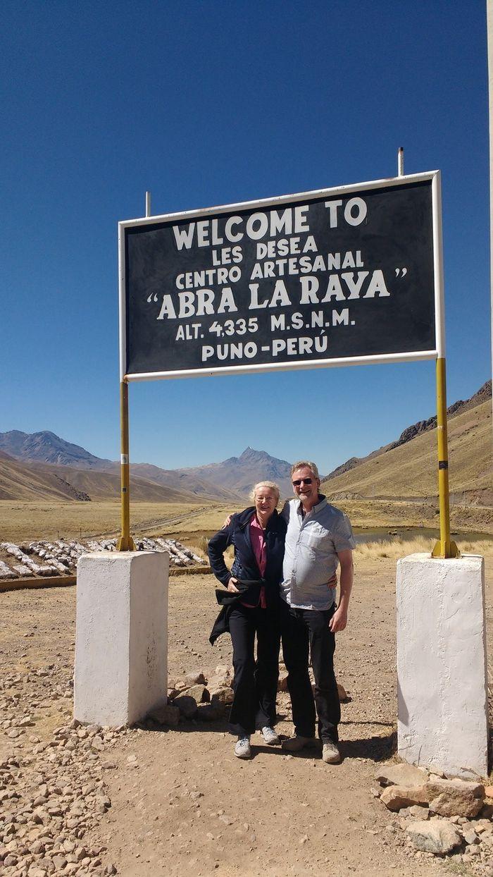 "La Raya" ist der höchste Pass