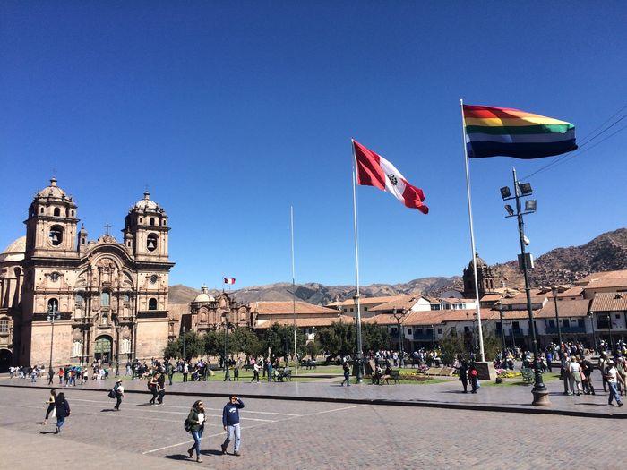 Am Hauptplatz von Cuzco beginn