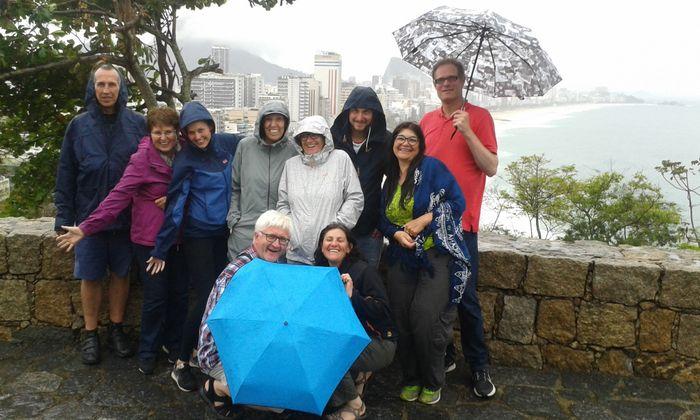 Rio bei Regen, aber trotz des 