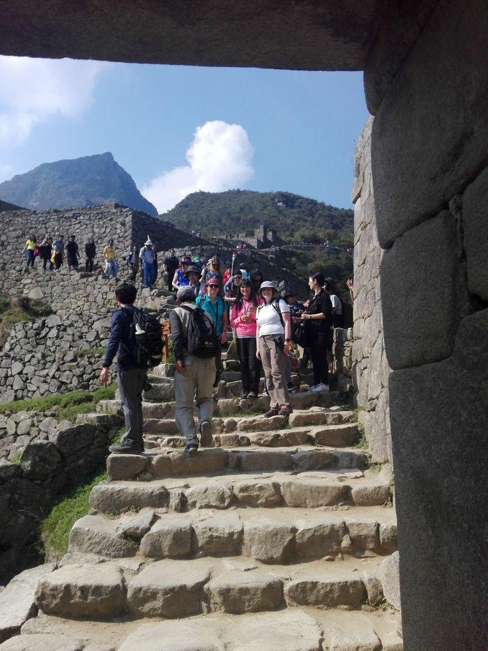 Schon in Machu Picchu. Zunächs