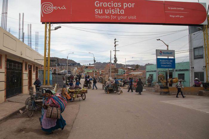 die Grenze zwischen Peru und B