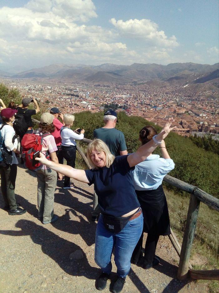 Tolle Aussicht auf Cusco, in S