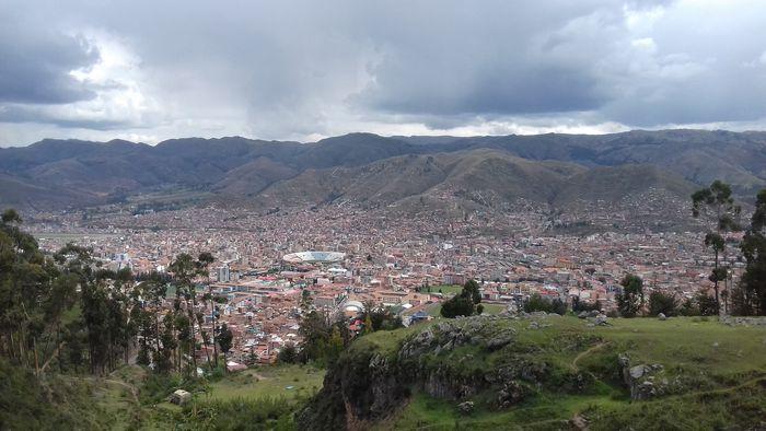 Blick auf Cusco.
