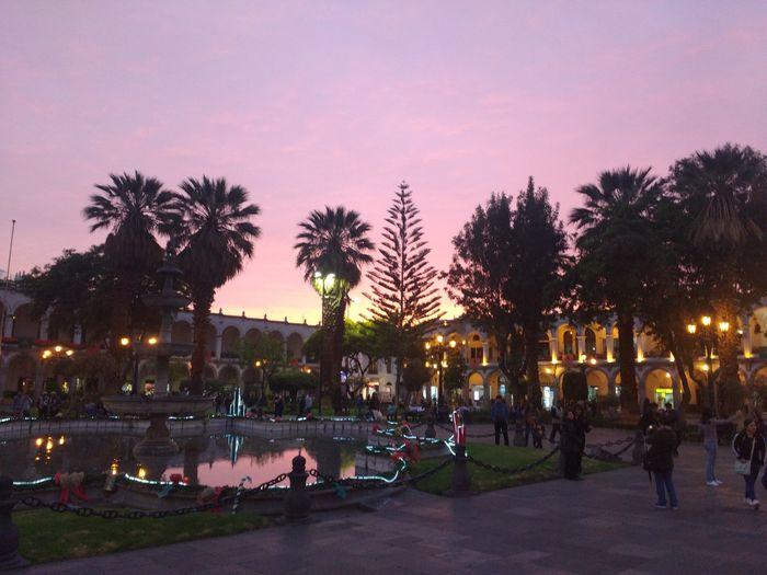 Der Hauptplatz von Arequipa...