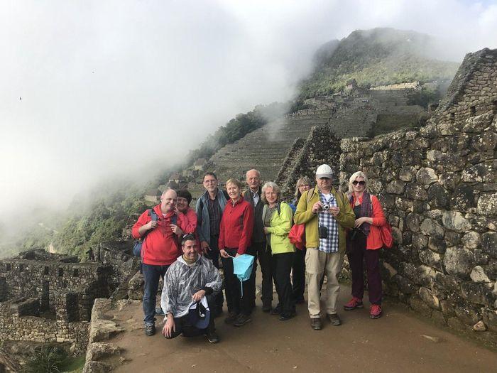Foto der Gruppe beim Machu Pic