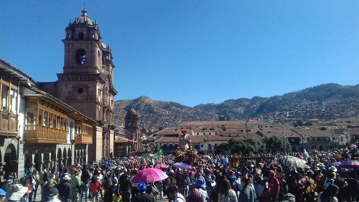 Hunderte katholische Cusqueños