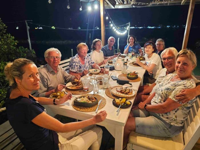 Die letzte Nacht auf Santa Cruz Insel.