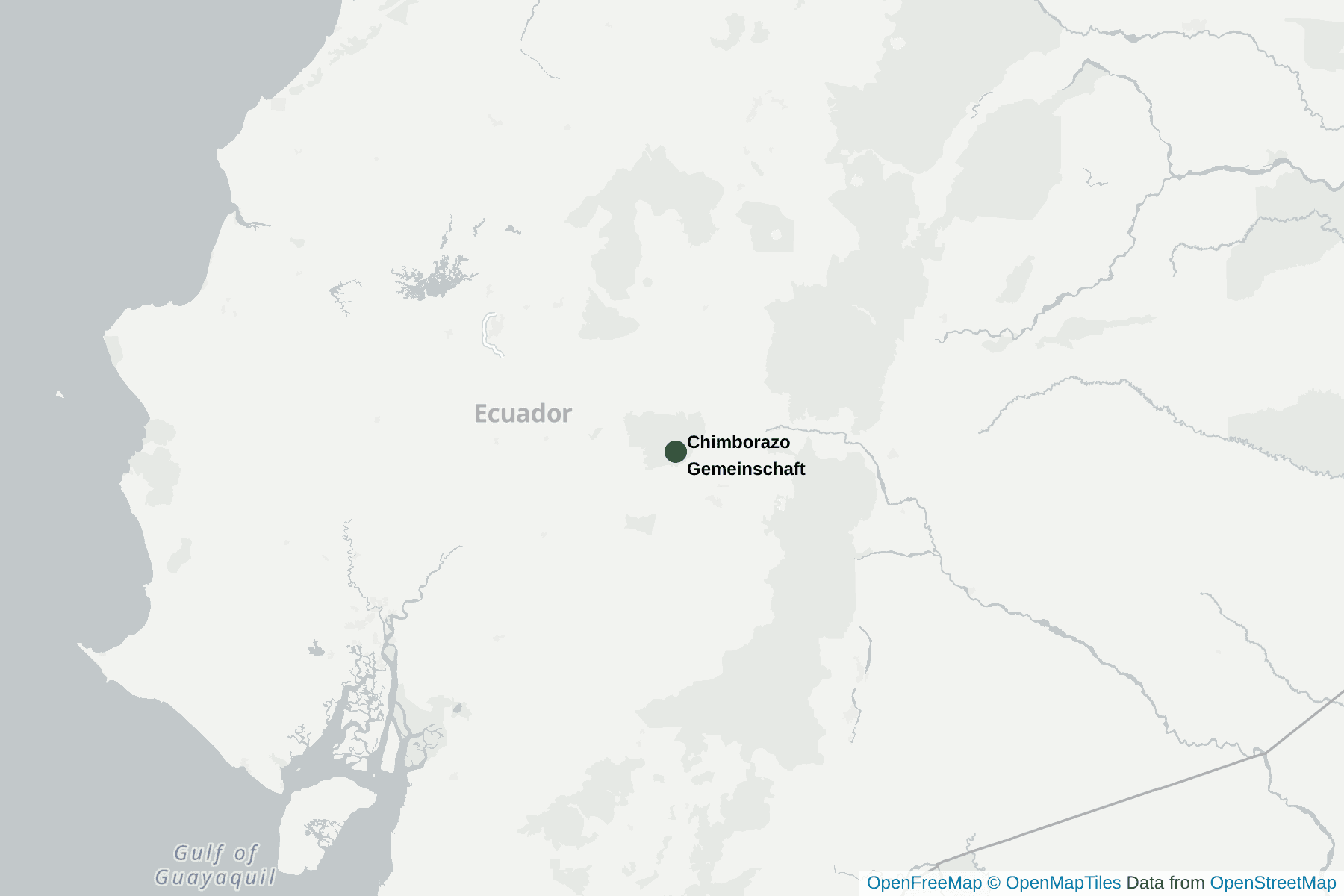 Karte von Chimborazo Gemeinschaft