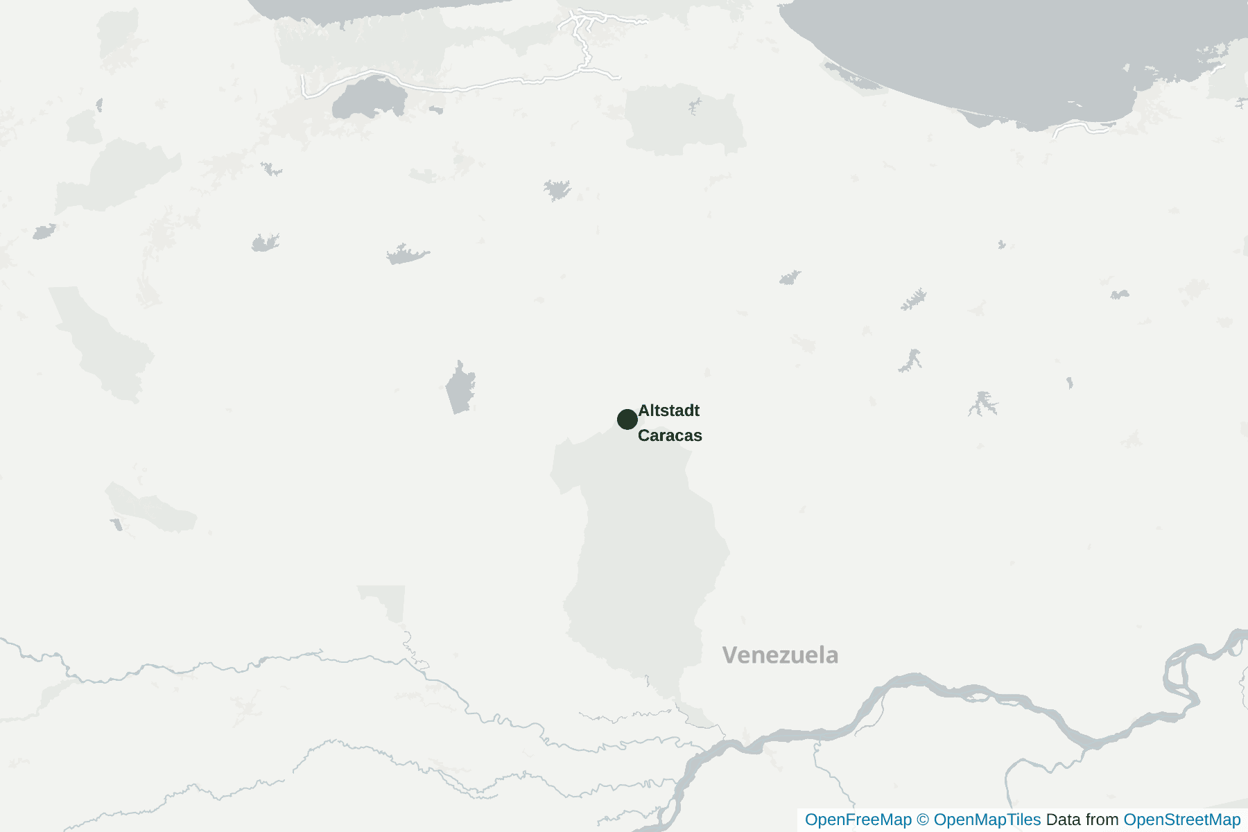 Karte von Altstadt Caracas
